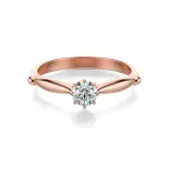 Pierścionek z diamentem różowe złoto AJPZ_095